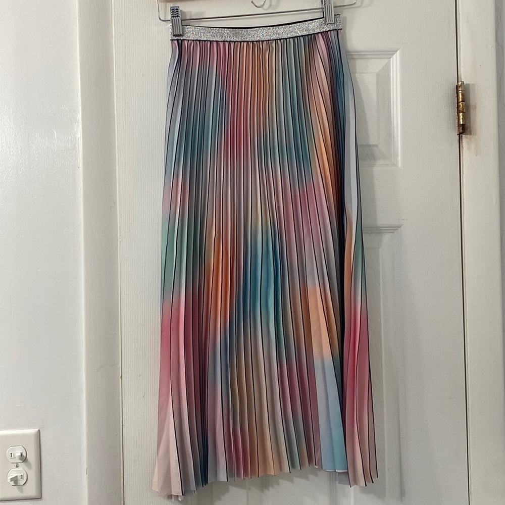 Multi colored midi skirt size small